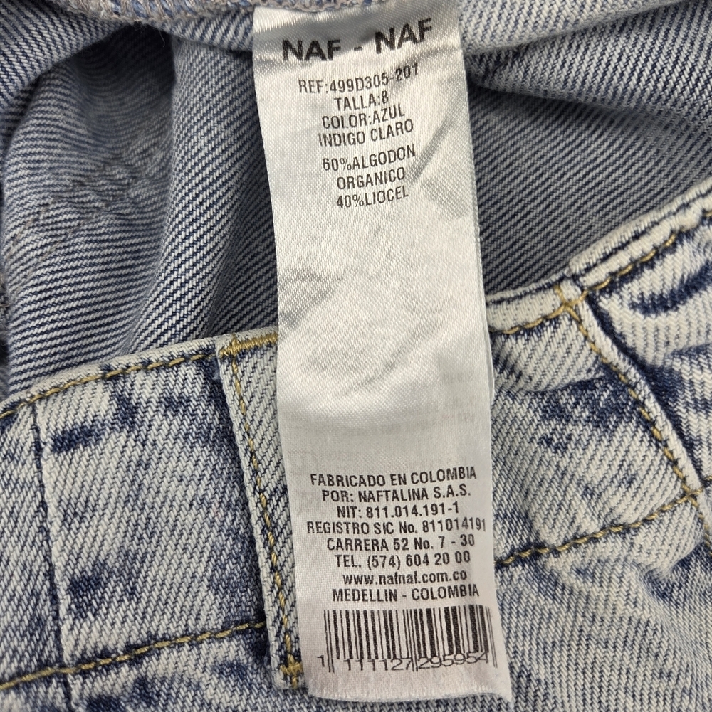 Naf Naf High Rise Slouchy Mom Jeans Size 8 - Picture 8 of 8